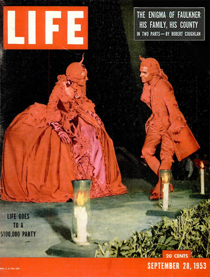 100 000 Dollar Party 28 Sep 1953 Copyright Life Magazine | Life Magazine Color Photo Covers 1937-1970