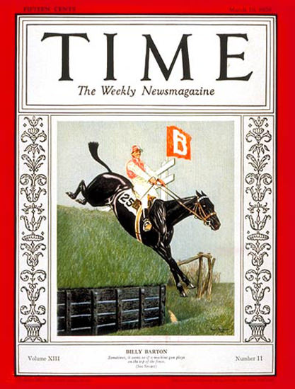 1929-03 Billy Barton Copyright Time Magazine | Time Magazine Covers 1923-1970