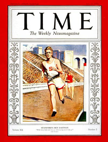 1932-07 Ben Eastman Copyright Time Magazine | Time Magazine Covers 1923-1970