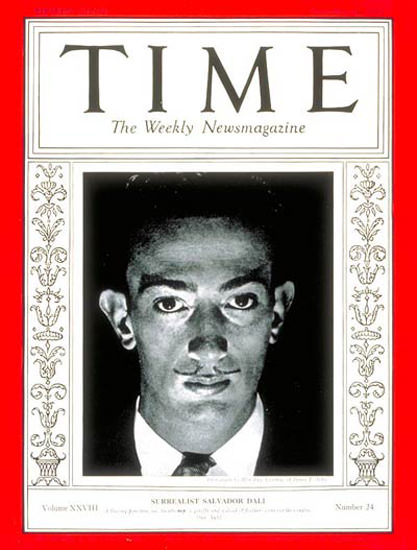 1936-12 Salvador Dali Copyright Time Magazine | Time Magazine Covers 1923-1970