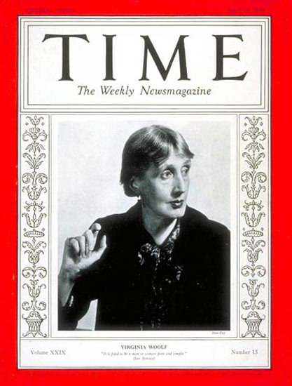 1937-04 Virginia Woolf Copyright Time Magazine | Time Magazine Covers 1923-1970