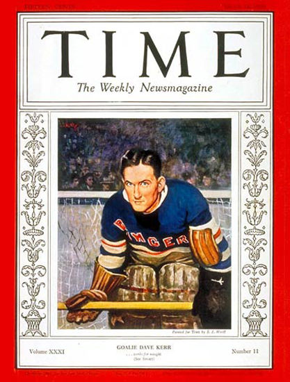 1938-03 Dave Kerr Copyright Time Magazine | Time Magazine Covers 1923-1970