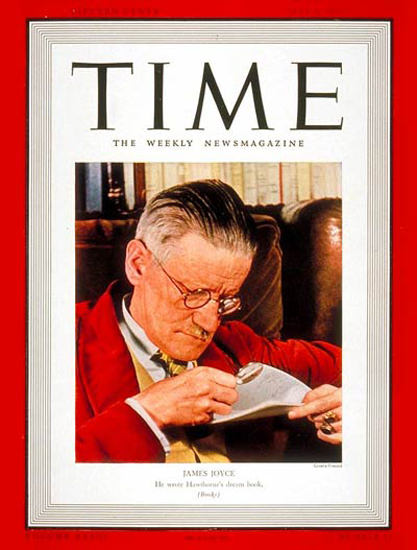 1939-05 James Joyce Copyright Time Magazine | Time Magazine Covers 1923-1970