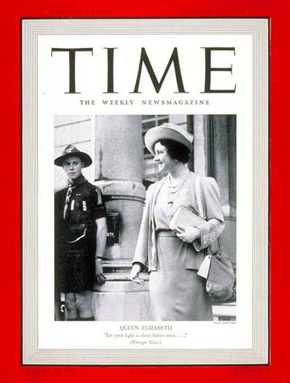 1939-10 Queen Elizabeth Copyright Time Magazine | Time Magazine Covers 1923-1970