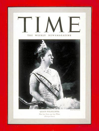 1939-11 Queen Wilhelmina Copyright Time Magazine | Time Magazine Covers 1923-1970