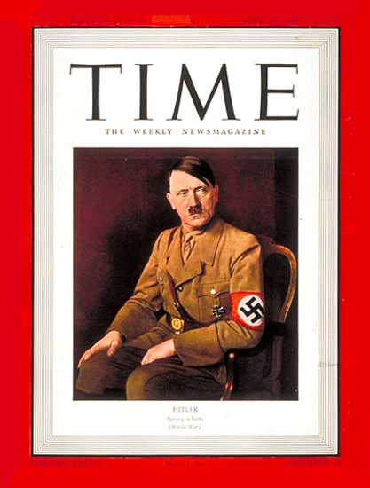 1941-04 Adolf Hitler Copyright Time Magazine | Time Magazine Covers 1923-1970