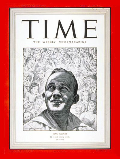 1941-04 Bing Crosby Copyright Time Magazine | Time Magazine Covers 1923-1970