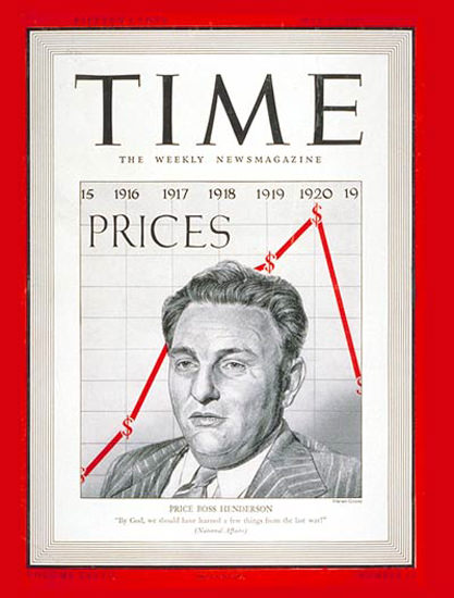 1941-05 Leon Henderson Copyright Time Magazine | Time Magazine Covers 1923-1970