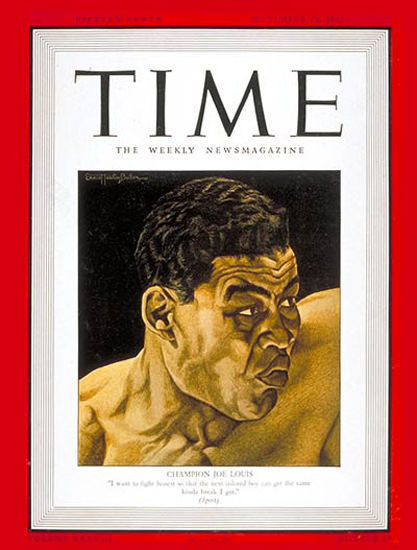 1941-09 Joe Louis Boxing Copyright Time Magazine | Time Magazine Covers 1923-1970