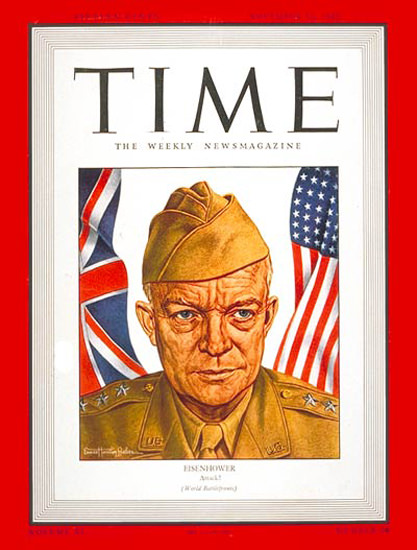 1942-11 Lt General Dwight Eisenhower Copyright Time Magazine | Time Magazine Covers 1923-1970