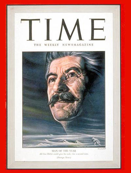 1943-01 Joseph Stalin Copyright Time Magazine | Time Magazine Covers 1923-1970