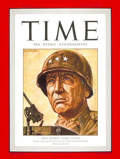 1943-04 Lt General George Patton Copyright Time Magazine | Time Magazine Covers 1923-1970