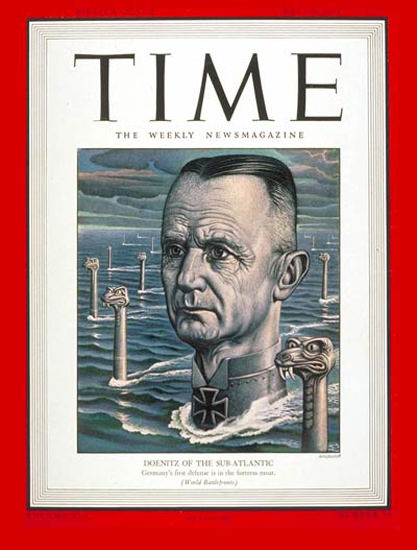 1943-05 Admiral Karl Doenitz Copyright Time Magazine | Time Magazine Covers 1923-1970