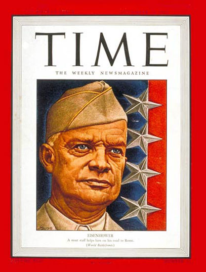 1943-09 Dwight D Eisenhower Copyright Time Magazine | Time Magazine Covers 1923-1970