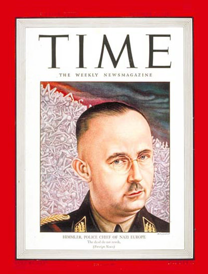 1943-10 Heinrich Himmler Copyright Time Magazine | Time Magazine Covers 1923-1970