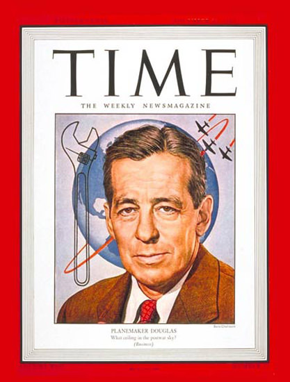 1943-11 Donald W Douglas Copyright Time Magazine | Time Magazine Covers 1923-1970