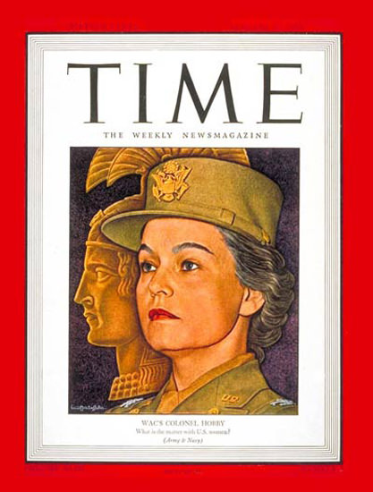 1944-01 Oveta Culp Hobby Copyright Time Magazine | Time Magazine Covers 1923-1970