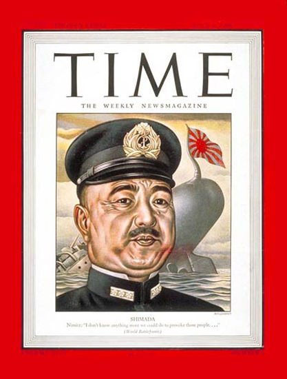 1944-07 Admiral Shimada Copyright Time Magazine | Time Magazine Covers 1923-1970