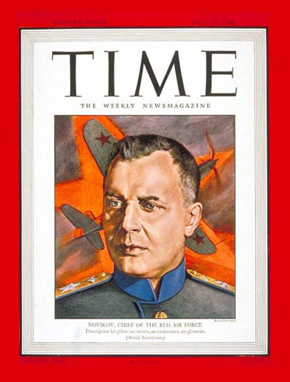 1944-07 Marshal Novikov Copyright Time Magazine | Time Magazine Covers 1923-1970