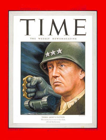 1945-04 Lt General Patton Copyright Time Magazine | Time Magazine Covers 1923-1970