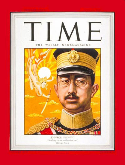 1945-05 Emperor Hirohito Copyright Time Magazine | Time Magazine Covers 1923-1970