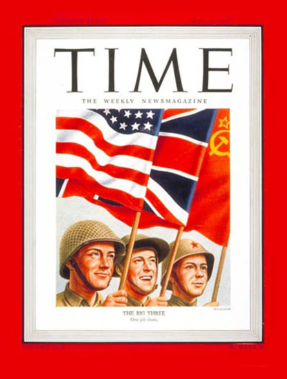 1945-05 The Big Three Copyright Time Magazine | Time Magazine Covers 1923-1970