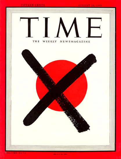 1945-08 Fall of Japan Copyright Time Magazine | Time Magazine Covers 1923-1970