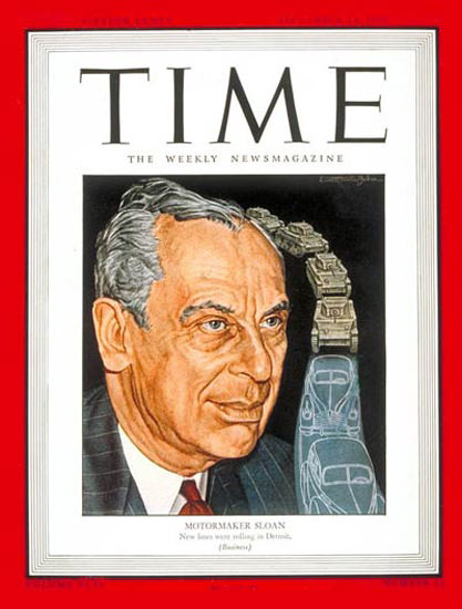 1945-09 Alfred P Sloan Copyright Time Magazine | Time Magazine Covers 1923-1970