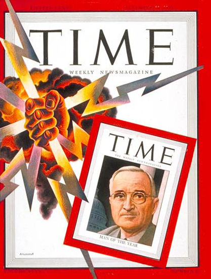 1945-12 Harry S Truman Copyright Time Magazine | Time Magazine Covers 1923-1970