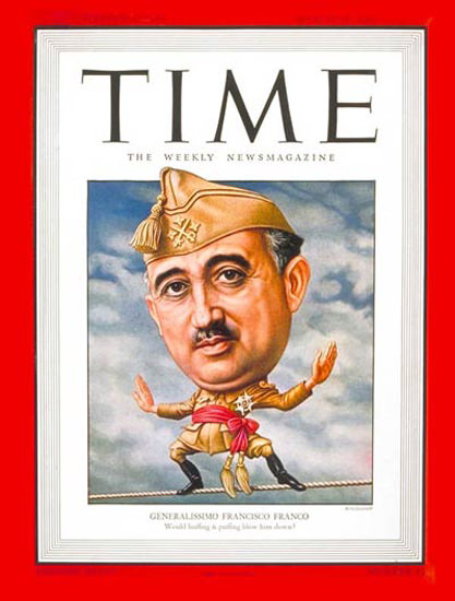 1946-03 General Franco Copyright Time Magazine | Time Magazine Covers 1923-1970