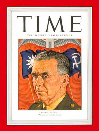 1946-03 General George C Marshall Copyright Time Magazine | Time Magazine Covers 1923-1970