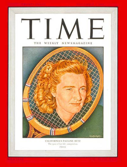 1946-09 Pauline Betz Tennis Copyright Time Magazine | Time Magazine Covers 1923-1970