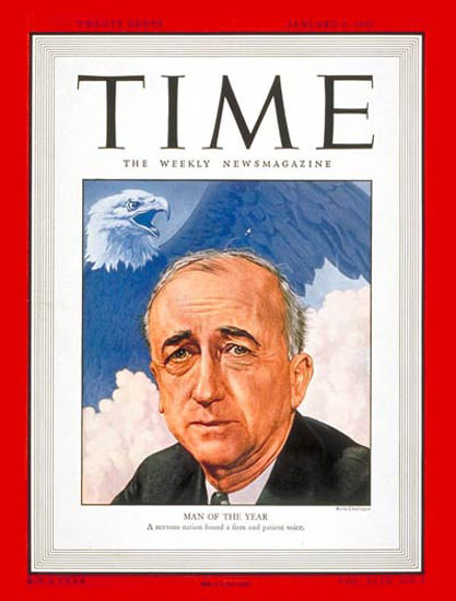 1947-01 James F Byrnes Copyright Time Magazine | Time Magazine Covers 1923-1970