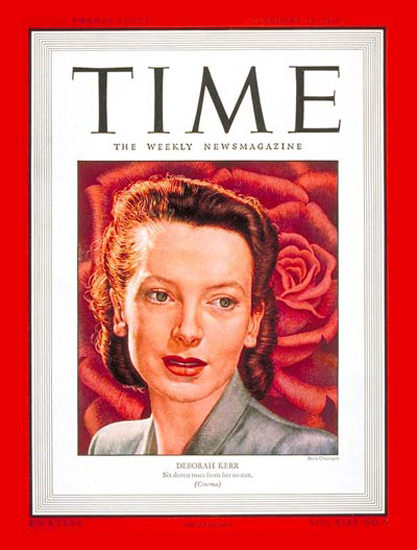 1947-02 Deborah Kerr Copyright Time Magazine | Time Magazine Covers 1923-1970