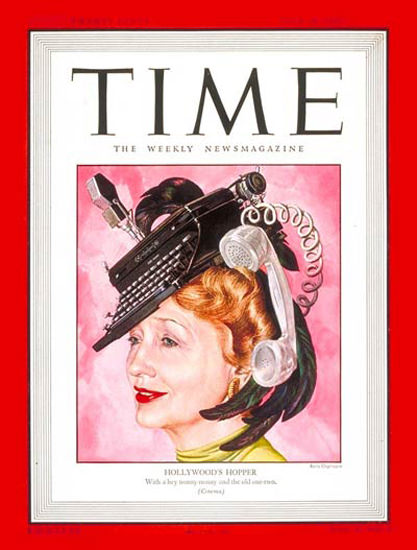 1947-07 Hedda Hopper Copyright Time Magazine | Time Magazine Covers 1923-1970