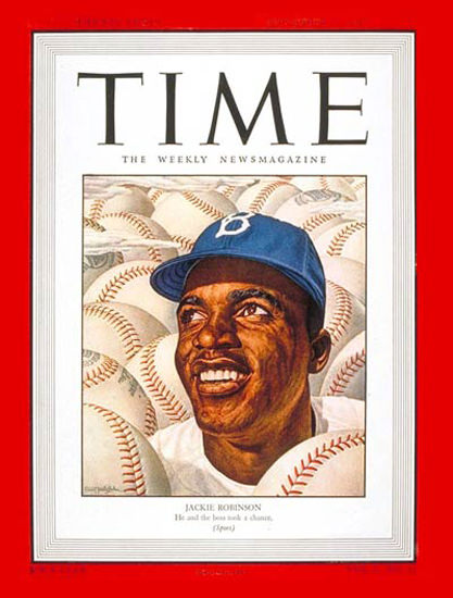 1947-09 Jackie Robinson Baseball Copyright Time Magazine | Time Magazine Covers 1923-1970