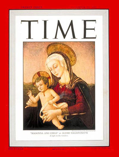 1947-12 Madonna and Child Copyright Time Magazine | Time Magazine Covers 1923-1970