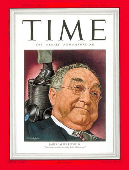 1948-01 James Caesar Petrillo Copyright Time Magazine | Time Magazine Covers 1923-1970