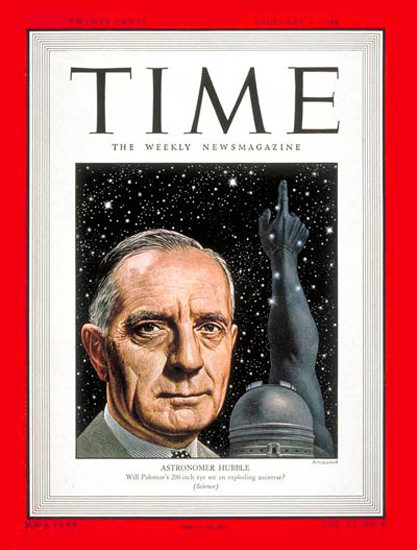 1948-02 Edwin P Hubble Copyright Time Magazine | Time Magazine Covers 1923-1970