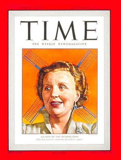 1948-09 Queen Juliana Copyright Time Magazine | Time Magazine Covers 1923-1970