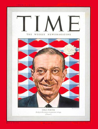 1949-01 Cole Porter Copyright Time Magazine | Time Magazine Covers 1923-1970