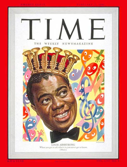 1949-02 Louis Armstrong Copyright Time Magazine | Time Magazine Covers 1923-1970