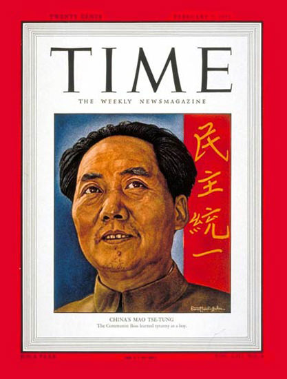 1949-02 Mao Tse-tung Copyright Time Magazine | Time Magazine Covers 1923-1970