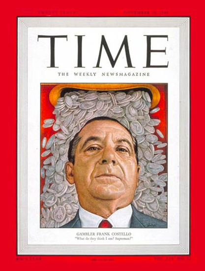 1949-11 Frank Costello Copyright Time Magazine | Time Magazine Covers 1923-1970