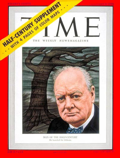 1950-01 Winston Churchill Copyright Time Magazine | Time Magazine Covers 1923-1970