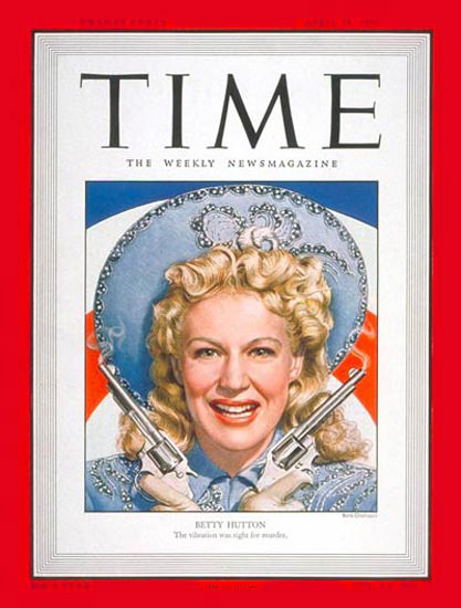 1950-04 Betty Hutton Copyright Time Magazine | Time Magazine Covers 1923-1970