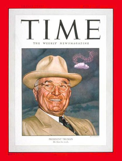 1950-05 Harry S Truman Copyright Time Magazine | Time Magazine Covers 1923-1970