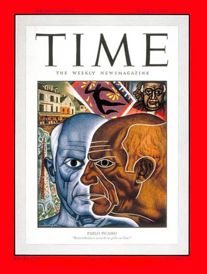 1950-06 Pablo Picasso Copyright Time Magazine | Time Magazine Covers 1923-1970