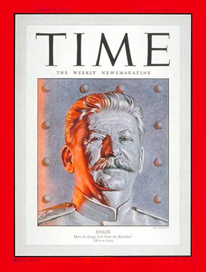 1950-07 Joseph Stalin USSR Copyright Time Magazine | Time Magazine Covers 1923-1970