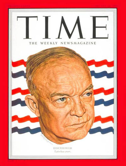 1951-02 Dwight D Eisenhower Copyright Time Magazine | Time Magazine Covers 1923-1970